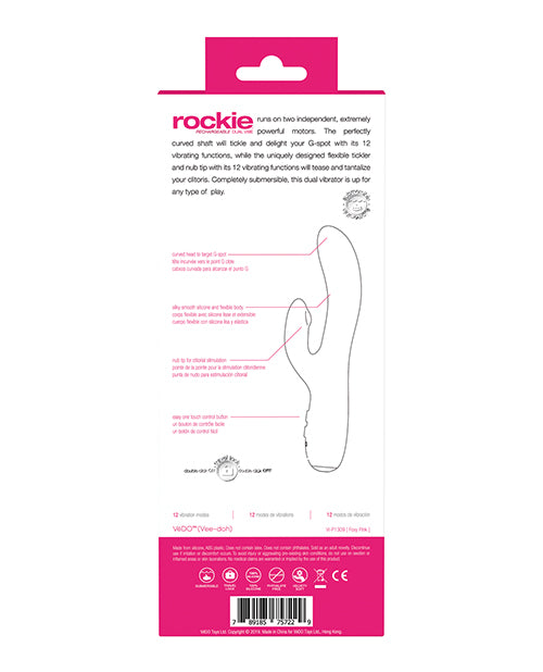 Vedo Rockie Rechargeable Dual Vibe | Foxy Pink