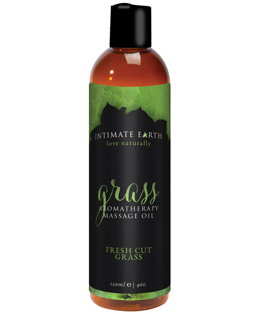 Intimate Earth Grass Aromatherapy Massage Oil 4 Oz