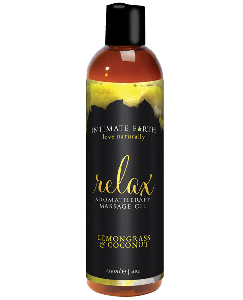 Intimate Earth Relaxing Aromatherapy Massage Oil 4 oz 
