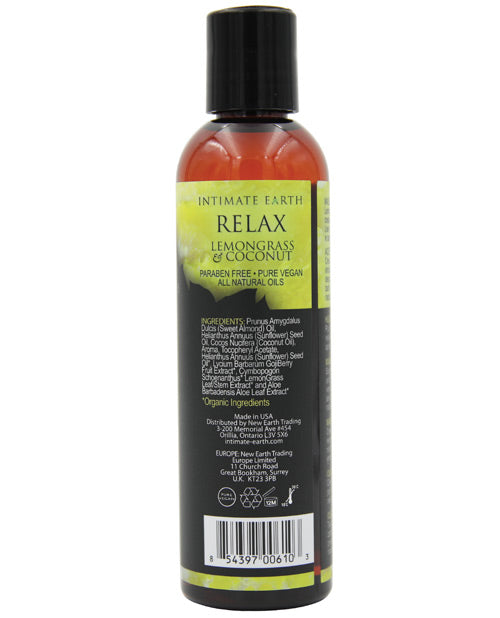 Intimate Earth Relaxing Aromatherapy Massage Oil 4 oz 