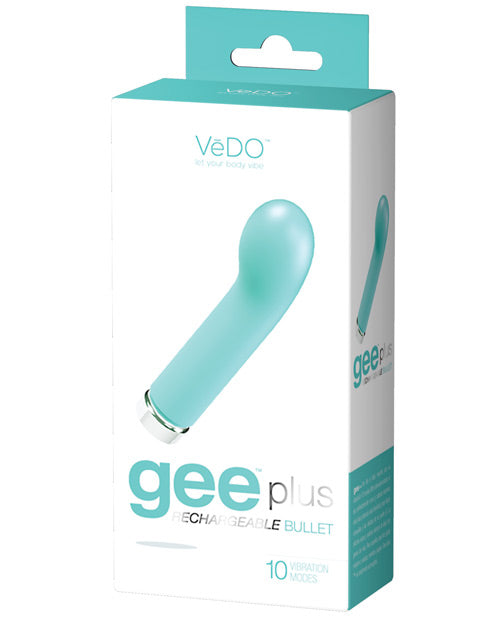 Vedo Gee Plus Rechargeable Vibe | Tease Me Turquoise