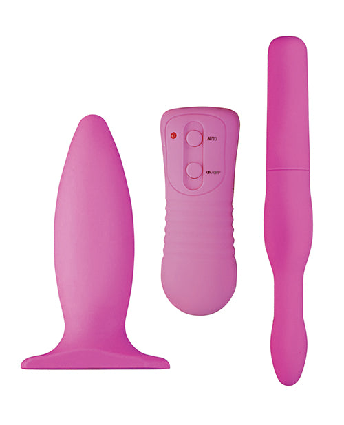 My 1st Anal Explorer Kit Vibrating Butt Plug And Please