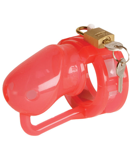 Malesation Silicone Penis Cage | Red Small