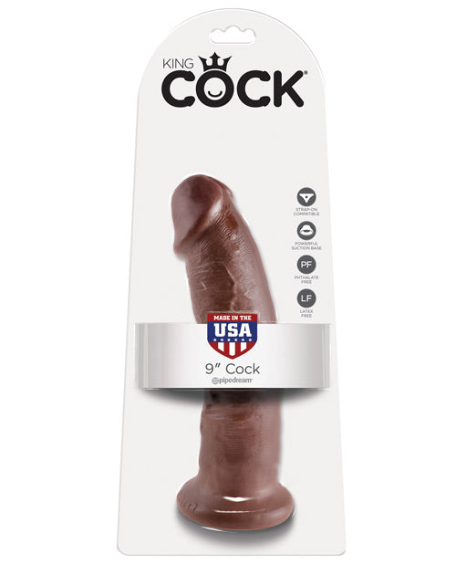 King Cock 9" Cock | Brown