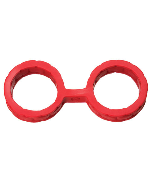 Japanese Bondage Silicone Cuffs | Red