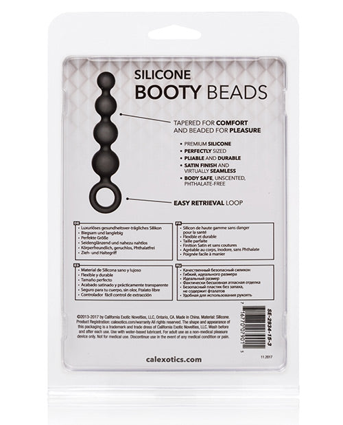 Calexotics Silicone Booty Beads - Black