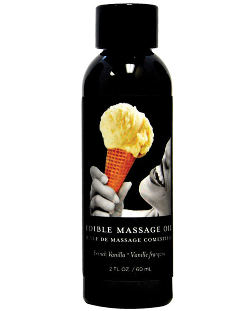 Earthly Body Edible Massage Oil | French Vanilla 2oz 