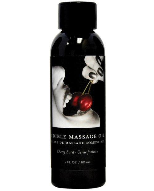 Earthly Body Edible Massage Oil | Cherry Burst 2oz 