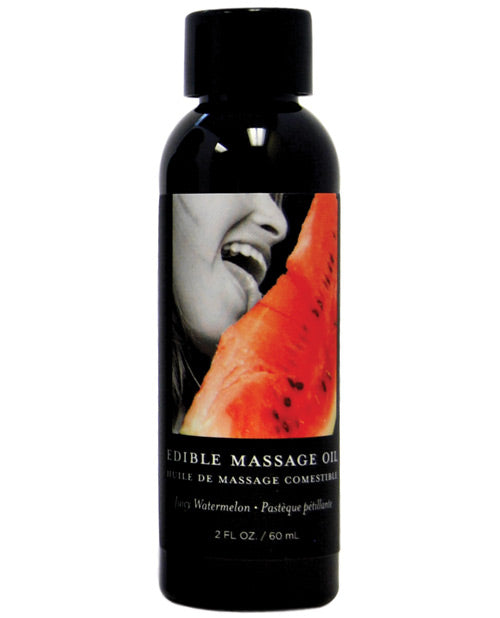 Earthly Body Edible Massage Oil | Watermelon 2oz 
