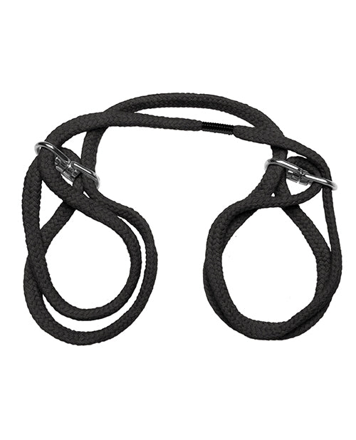 Japanese Style Bondage Wrist Or Ankle Cotton Rope | Black 