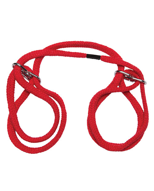 Japanese Style Bondage Wrist Or Ankle Cotton Rope | Red 