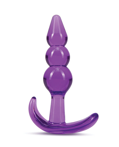 B Yours Triple Bead Anal Plug - Purple