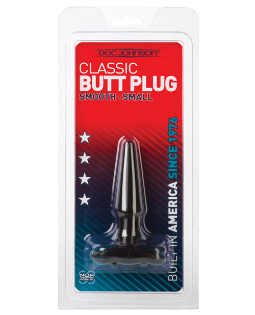 Doc Johnson Classic Butt Plug | Small Black 
