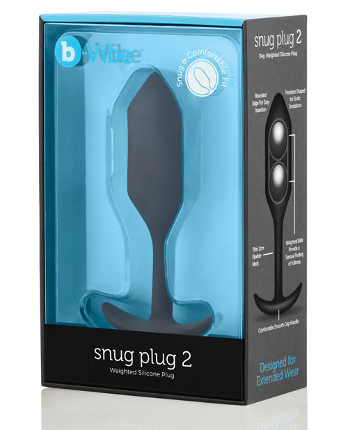 B-vibe Weighted Snug Plug 2 - Black