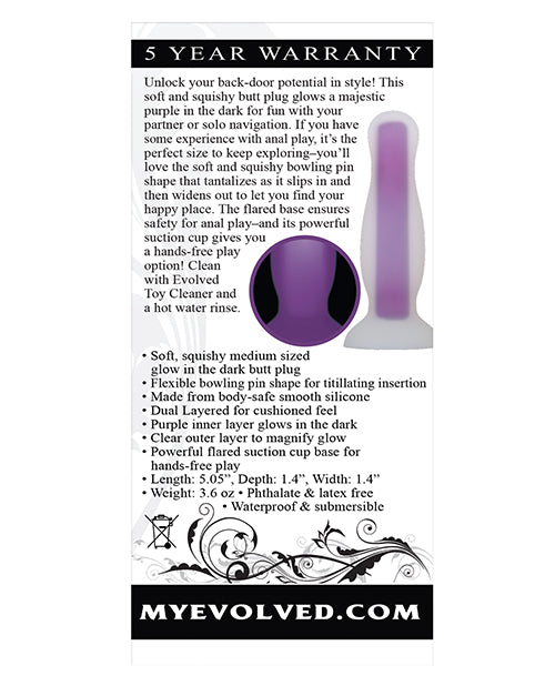 Evolved Luminous Plug Medium - Purple