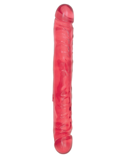 Crystal Jellies 12" Jr. Double Dong | Pink 