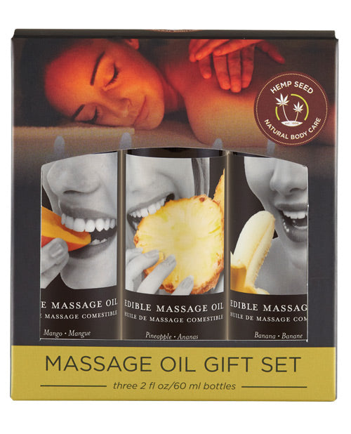 Earthly Body Edible Massage Oil Gift Set - 2 Oz