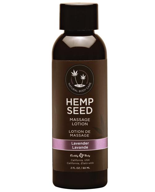 Earthly Body Hemp Seed Massage Lotion | Lavender 2 oz 