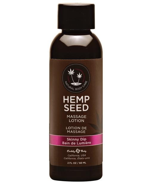Earthly Body Hemp Seed Massage Lotion | Skinny Dip 2 oz 