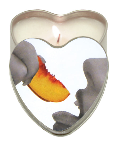 Earthly Body 4-In-1 Edible Heart Candle Cherry 4oz