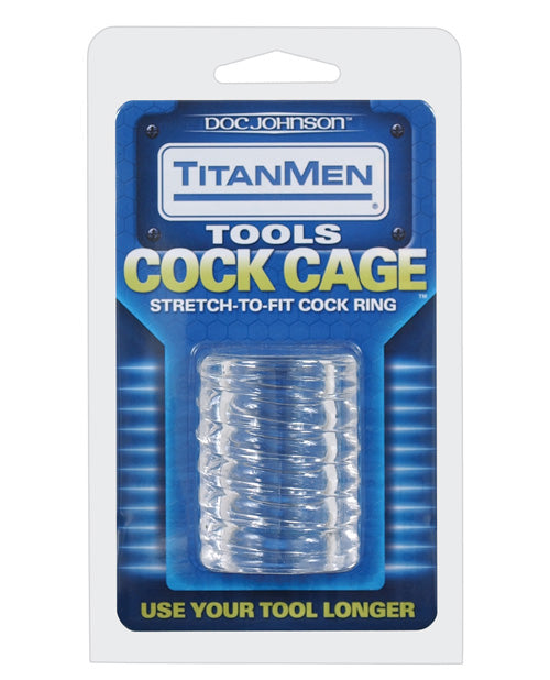 Titanmen Tools Cock Cage | Clear 