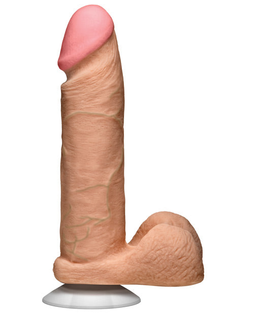 Realistic Ultraskyn Cock W/balls | White 8"