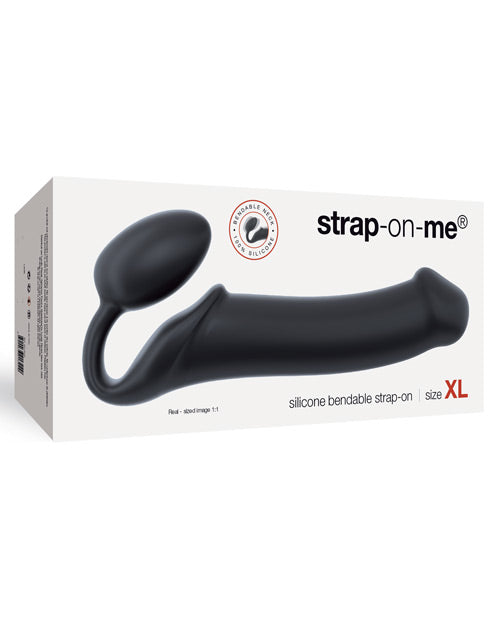 Strap On Me Silicone Bendable Strapless Strap | Extra LargeBlack