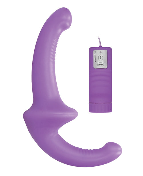 Shots Ouch Vibrating Silicone Strapless Strap On W/controller