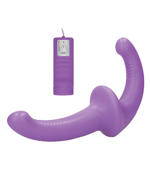 Shots Ouch Vibrating Silicone Strapless Strap On W/controller