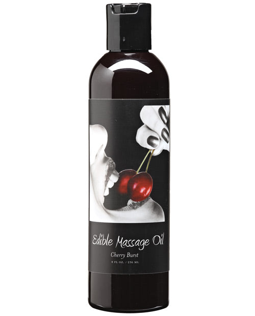 Earthly Body Hemp Edible Massage Oil | Cherry Burst 
