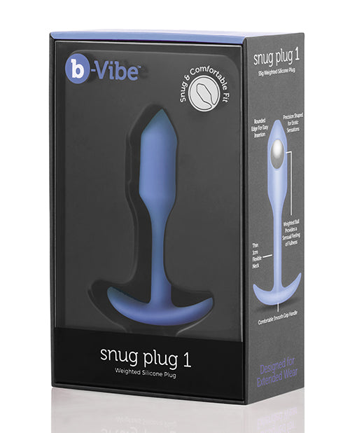 B-vibe Weighted Snug Plug 1 - Violet