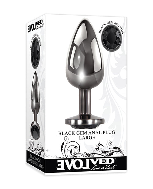 Evolved Black Gem Anal Plug - Large