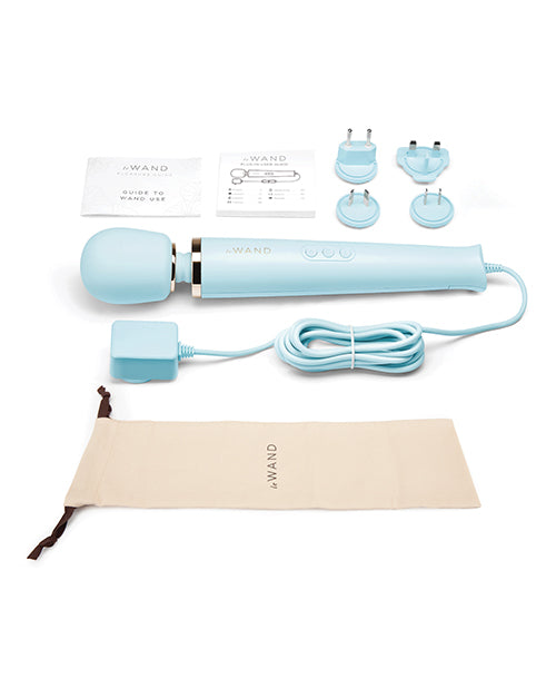 Le Wand Powerful Plug-in Vibrating Massager Sky Blue 