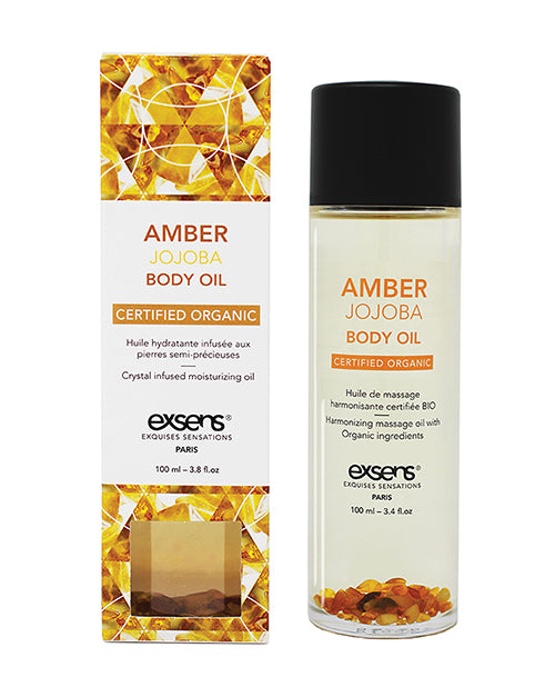 Exsens Organic Body Oil W/stones | Amber JOJOBA 