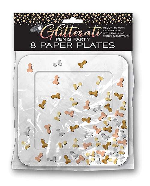 Glitterati Penis Party Pates - Pack Of 8