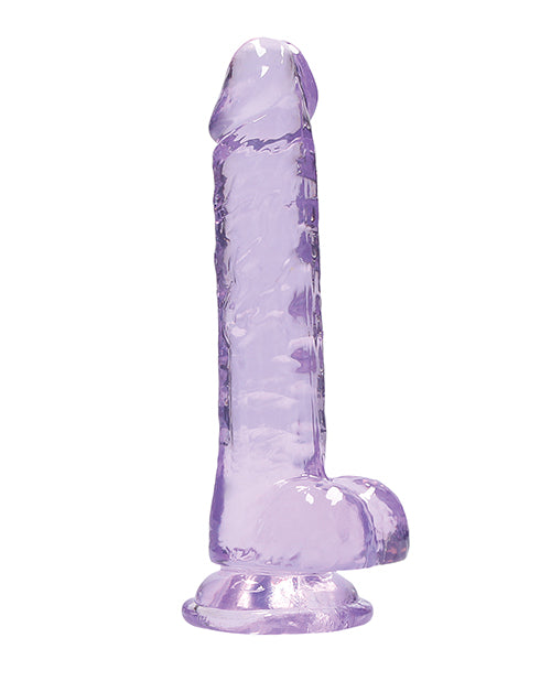 Shots Realrock Realistic Crystal Clear Dildo W/balls - Clear