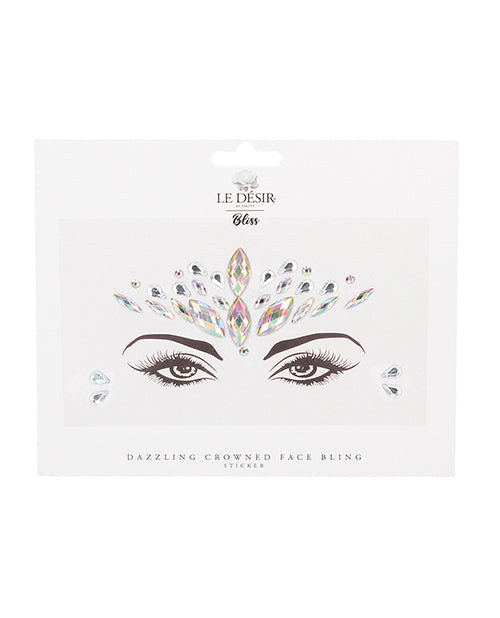 Shots Bliss Dazzling Crowned Face Bling Sticker O/s