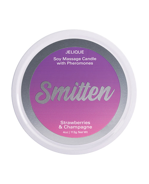 Jelique Massage Candle - 4 Oz | Smitten Strawberrt & Champagne