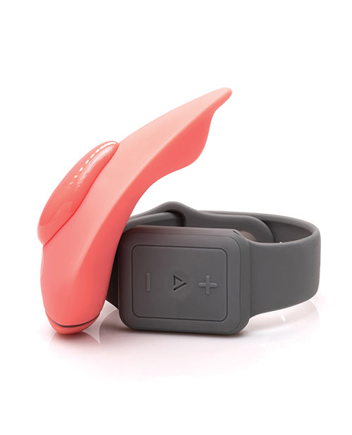 Clandestine Devices Companion Panty Vibe W/wearable Remote - Coral