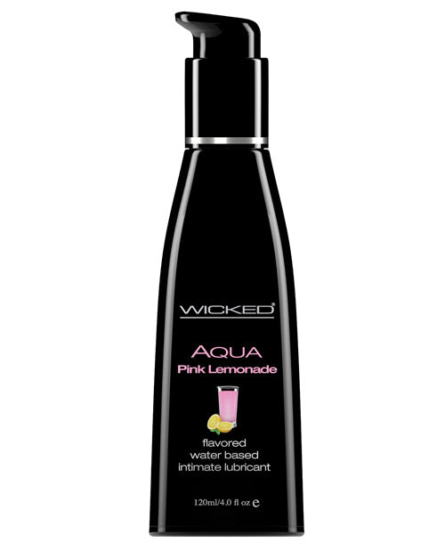 Wicked Sensual Care Aqua Water Based Lubricant 4 oz | Pink Lemonade