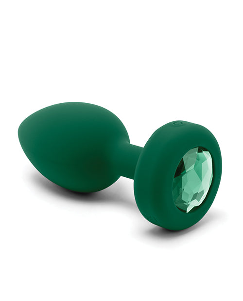 B-vibe Vibrating Jewel Plug - Emerald