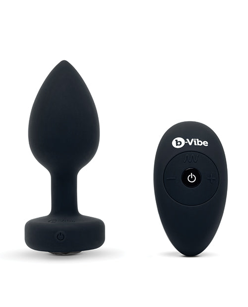 B-vibe Vibrating Jewel Plug - Black