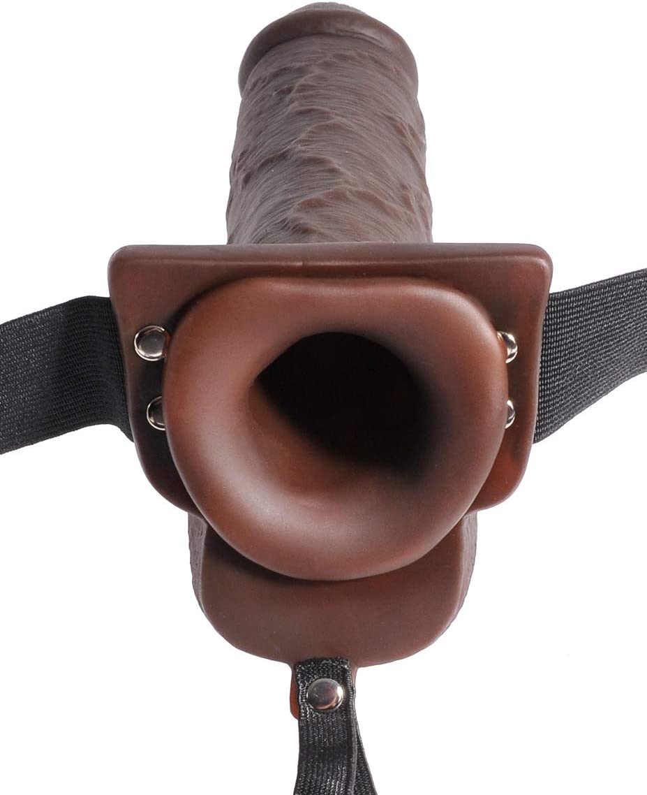 Fetish Fantasy Series 9" Hollow Squirting Strap On w/ Balls | Brow 