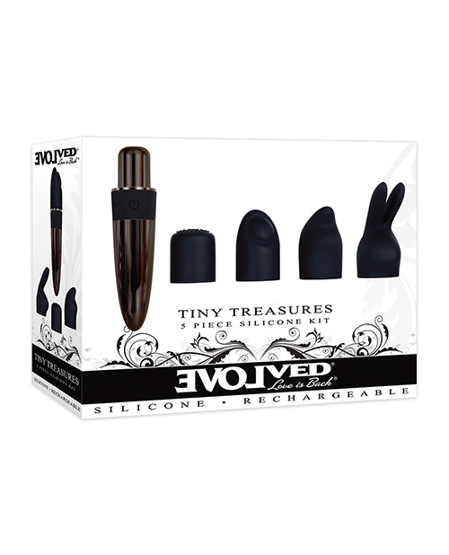 Evolved Tiny Treasures 5 Piece Silicone Kit - Black