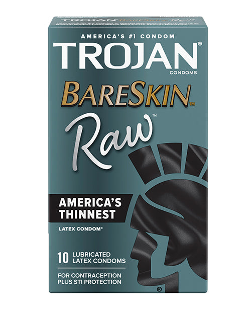 Trojan Bareskin Raw Condom - Pack Of 10