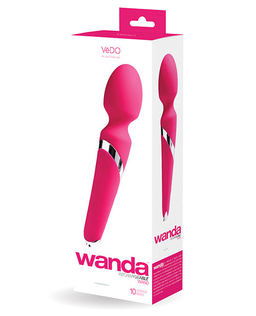 Vedo Wanda Rechargeable Wand | Foxy Pink