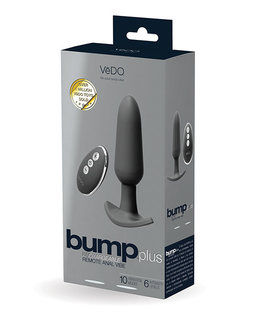 Vedo Bump Plus Remote Control Anal Vibe| Just Black