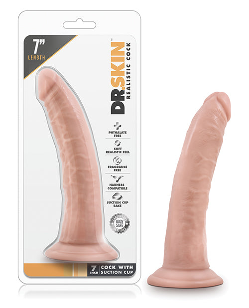 Blush Dr. Skin 7" Cock W/suction Cup