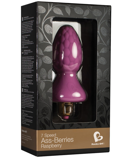 Rocks Off Ass Berries 7 Speed Anal Plug - Raspberry