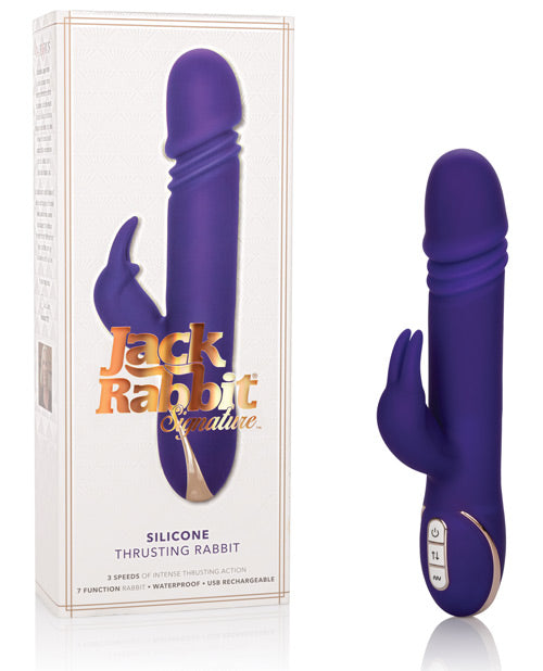 Jack Rabbits Signature Silicone Thrusting Rabbits - Purple